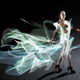 Illustration for article titled These brilliant dresses are made entirely of light